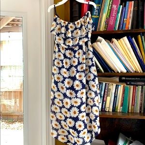 Floral strapless dress